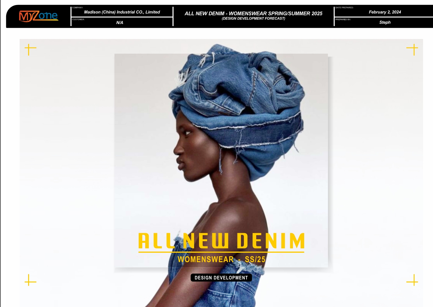 All New Denim Collection Plan